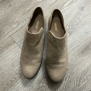 Nicole, Tan Booties, size 10.